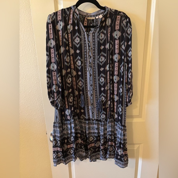 HOLDING HORSES Winter Moon Tunic Dress - Boho, western, tribal, artsy - Picture 3 of 8